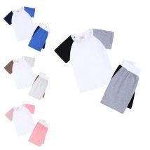 Kids Tales Tracksuits for Children Baby Infant Boy Girls Clothing Sets Contrast Color Shorts for Girls Teens Loungewear Set 2pcs