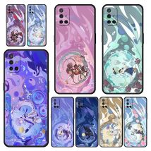 Genshin Impact custodia per telefono con Logo Cartoon per OnePlus 10 9 Pro 9T 10R 9R 9RT 8T 8 7 6T 7T Nord 2T CE 2 5G N200 N10 N100 Cover nera