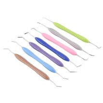7 PZ/SET Set di Riempimento In Resina Per Odontoiatria Comò In Plastica Con Manico In Silicone Kit di Restauro Estetico Per Strumenti Spatola Coltello In Resina