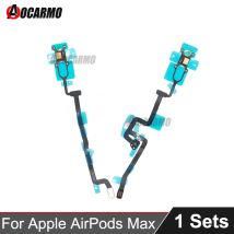 Aocarmo für AirPods Max Geräuschunterdrückungsmikrofon, Mikrofon-Sensor, L+R-Flexkabel, Reparaturteil