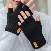 Mode Winter Herbst Gestrickte Handschuhe Warme Plüsch Fingerlose Handschuhe für Männer & Frauen Outdoor-Sport Touchscreen-Handschuhe