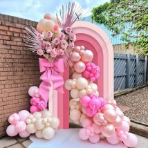 170 cm Pappe-Ausschnitt-Dekoration, großer Farbverlauf, Bogen-Hintergrund für Babyparty, Geburtstag, Hochzeit, Party, Dekoration, Foto-Requisiten