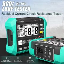 Pro'skit MT-4109 RCD/LOOP Tester Fehlerstromschaltung Widerstandstester Elektrische Sicherheit Risiko Überprüfen Widerstandsmessgeräte