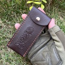 Allgemeine Werkzeug-Aufbewahrungstasche aus PU-Leder, 14,5 cm, Outdoor-Camping, tragbare Werkzeugtasche für Klappmesser/Zangen/Öffner