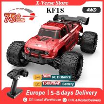 KF18 Hochgeschwindigkeits-Rennwagen 75 km/h 4WD Off-Road-Drift-Fernbedienungsauto mit LED-Licht 2,4 G bürstenloser Motor 1:14 RC-Auto als Geschenk