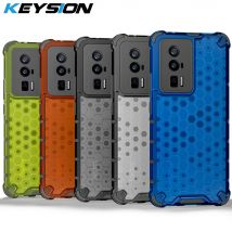 Odporne na wstrząsy etui do Xiaomi POCO F5 Pro miękkie silikonowe + PC przezroczyste etui na telefon o strukturze plastra miodu do POCO X5 Pro 5G