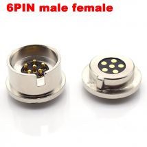 4P 5Pin 6Pin 5V 12V high current magnet suction spring pogo pin connector male female probe DC power charging magnetic connector
