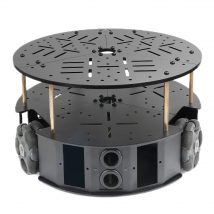 5 kg Last 58 mm omnidirektionales 3-Rad-Chassis mit Gleichstrommotor 3WD Omni Mobile Robot Omni Robot Smart Car für Arduino Robot DIY Kit