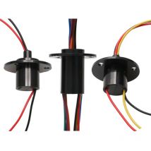 1PCS Wind Power Slip Ring 10A Dia.22mm 2/3/4/6/8CH Kanäle drähte Slipring Mini Elektrische Dreh Leitfähigen Joint mit Flansch