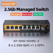 KeepLiNK 2.5Gb Managed Switch with 8-port 2.5Gb Ethernet 1-port 10G SFP+