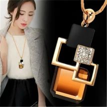 Moda damska Collier Femme kryształowy szary niebieski kolor geometryczne oświadczenie Colar długie naszyjniki i wisiorki do biżuterii Bijoux