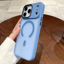 Stoßfeste Hülle für iPhone 17, Air 16, 15, 14, 13, 12, 11 Pro Max, magnetische kabellose Ladung, Magsafe-Abdeckung, bunt, hohe Härte