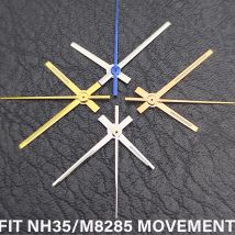 M8285 watch hands green luminous/no luminous needle silver/gold/rose watch pointer accessories fits for NH35/M8285 movement