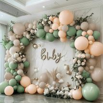 88 stücke grüne nackte weiße Sand ballon girlande für Baby braut party hochzeits geburtstags feier dekoration, Party dekor liefert