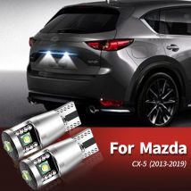 2pcs Canbus 12V White LED License Plate Light W5W T10 For Mazda CX-5 2013 2014-2019 Number License Plate Lamps Car Accessories