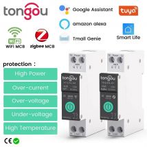 TUYA WiFi/ZigBee MCB Inteligentny wyłącznik prądowy pod napięciem Zabezpieczenie zasilania 1-63A Przełącznik zdalnego sterowania