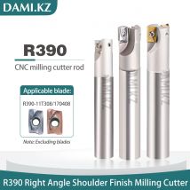 CNC Drehmaschine R390 Rechtwinklig Schulter Präzision Fräser Bar C16 C20 C24 C25 C29 C32 Seismische Schaftfräser Stange Verwendung Für R390 Klinge