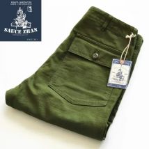 SauceZhan OG107 Fatigue Utility-Hose, Militärhose, VINTAGE, klassischer Olivensatin,