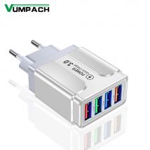 4-portowy adapter szybkiego ładowania 3.0 do szybkiego ładowania Micro USB do szybkiej synchronizacji danych do telefonu komórkowego Samsung Xiaomi Huawei