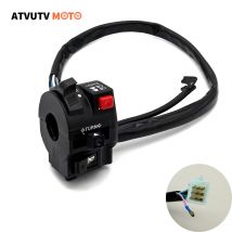 Interruttore di avviamento elettrico per moto sinistra da 22 mm Indicatore di indicatori di direzione del clacson Pulsante luce lontana per HONDA ATV Quad Dirt Bike