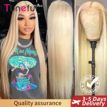 13x6 HD Transparent 613 Blonde Spitze Frontal Echthaar Perücken Brasilianische Gerade Spitze Front Echthaar Perücken Können Jede Farbe Gefärbt werden