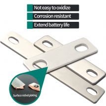 Barre omnibus LiFePO4 Celle batteria al litio placcatura in nichel rame puro rosso 50A 100A 300A 400A Connettore sbarre collettrici Barra piatta