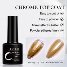 LILYCUTE 7 ml Metall Chrom Decklack Funktion Gel Nagellack Semi-Permanent Peel Off Lack Soak Off UV Gel Nail art Maniküre