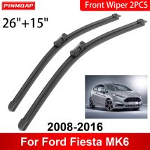 Tergicristalli per auto adatti per Ford Fiesta MK6 2008-2016 26 "+15" 2008 2009 2010 2011 2012 2013 2015 2016 Spazzole tergicristallo