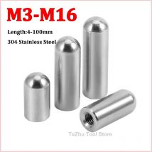 M3-M16 304 Filettatura interna in acciaio inossidabile Testa tonda Perno cilindrico Filettatura interna Perforata Posizionamento di fissaggio Perno cavo