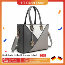 Miss Lulu-Bolso de mano para mujer, bandolera con diseño en forma de V, cinturón de hombro extraíble, cuero sintético