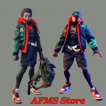 1/12 Male Soldier Jacket Pants Into The Spider Boy Miles Morales Clothes Set Fit 6Inch Sentinel SV Action Figure