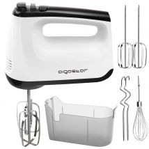 Frusta elettrica per budino Aigostar, 6 velocità e Turbo, frusta elettrica, 400 W, miscelazione silenziosa, dotata di 2 fruste, 2 pasta Hoo