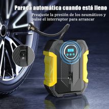 Compressore d'aria portatile per automobile Pompa di gonfiaggio digitale per pneumatici Lampada a LED Compressore per pompa di compressione pneumatici per auto moto