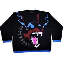 Y2k europäische und amerikanische Männer und Frauen Rundhals Persönlichkeit Traf Street Strickmuster Langarm lose Pullover warme Hüfte-h