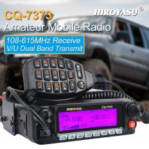 HIROYASU CQ-7373 VHF UHF Dual Band Tx Car Mobile Radio Multi-band Air Band Rx Car Walkie Talkie 50W 1000Ch Staccare il pannello frontale