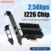 I226 PCIE zu RJ45 Netzwerk adapter 2,5g Gigabit Ethernet 1000/2500m PCI Express RJ45 LAN Controller für Desktop/PC einfach einzustellen