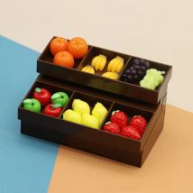 1:12 Puppenhaus Mini Supermarkt Obst und Gemüse Rack Display Regal Modell Möbel Zubehör Für Puppe Haus Dekor Kinder Spielzeug