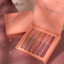 HANDAIYAN Christmas Gift 6PC/Set Matte Velvet Liquid Lipstick Waterproof Long-lasting Lip Gloss Cosmetic Keep 24 Hours Makeup