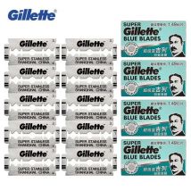 Gillette Super Blue Rasierklingen, ultradünn, doppelte Kanten, Rasierkatastrophen, Ersatzscherköpfe, Nachfüllungen, 5/10/50/100 Stück