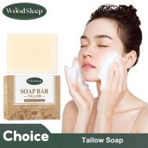 Tallow Soap Tiefenreinigende Ölkontrolle Reduziert Mitesser Aufhellung Feuchtigkeitsspendende Haut Verbessert Stumpfheit Gesichtsreiniger Duschseife