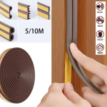 Striscia sigillante in gomma anticollisione DIPE Finestra in vetro autoadesiva Isolamento acustico Spelacciatura Guarnizione 3/5/6/10/15/20m