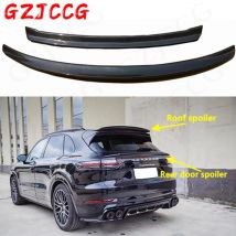 Carbon Fiber Car Rear Wing Trunk Lip Spoilers Special tail Fits For Porsche Cayenne 2018 2019 2020