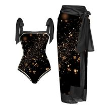 Sexy Schwarz Print One Piece Badeanzüge Geschlossen Weibliche Bademode Push-Up Körper frauen Schwimmen Tragen Badeanzüge Strand Pool Badende 2025