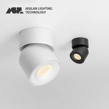 Reflektor sufitowy LED Aisilan 360 °   Obrotowa lampa sufitowa COB 7W/9W Lampa natynkowa Nowoczesny design do oświetlenia wewnętrznego