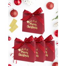 10/20/50pcs Christmas Candy Boxes Santa Claus reindeer Cookie Gift Box Merry Christmas Packaging Box New Year 2025
