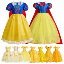 Girl Snow White Dress Kids Christmas Rapunzel Cosplay Clothes Child Cinderella Costumes Girls Halloween Belle Princess Dresses