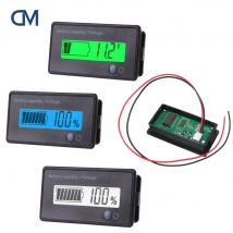 DC7V-100V Battery Capacity Indicator 12V 24V 48V 72V Golf Cart Battery Gauge Button Battery Capacity Meter Indicator