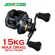 Baitcasting Kołowrotek metalowy korpus 15kg Max Drag 8 + 1 Łożyska aluminiowa rama Kołowrotek słodkowodnych słonowodnych