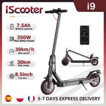 Iscooter i9 Elektro roller 350w Motor 36v 10.4ah 30km Reichweite 7,5 Zoll Waben reifen Elektro roller mit App Eco Display