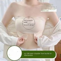 Sommer Eis Seide Keine Spur Liebsten Unterwäsche Frauen Kleine Brust Sammeln Nicht-slip Nicht Tropfen Brust Unsichtbare Bh Abdeckung Wischen brust
